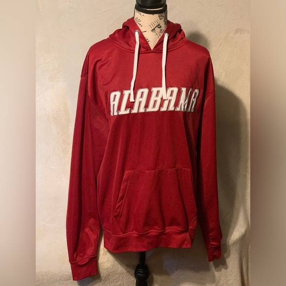 University of Alabama Crimson Tide Red L Hooded Sweatshirt - Picture 1 of 9